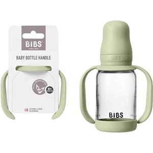 Bibs Manico per biberon, impugnatura facile e confortevole, superficie antiscivolo, senza BPA, lavabile in lavastoviglie, accessori per biberon, età 6+ mesi, salvia