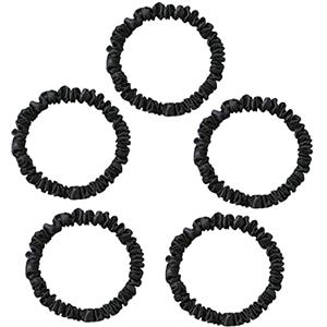 Townssilk - Scrunchies in seta 100% pura 22 momme di gelso per capelli da donna, set di 5 sciarpe elastiche