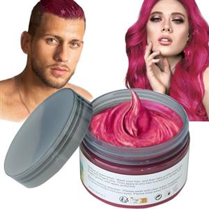 HTRUIYATY Hair Colour Cera, acconciatura opaca naturale per la festa.Cosplay, Halloween (rosso)