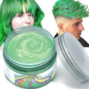 HTRUIYATY Cera Capelli Colorata Naturale Lavabile Unisex Colore Capelli Temporaneo Per Halloween Cosplay Christmas Pigmenti Per Capelli