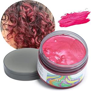 HTRUIYATY Cera Capelli Colorata Naturale Lavabile Unisex Colore Capelli Temporaneo Per Halloween Cosplay Christmas Pigmenti Per Capelli