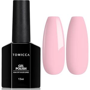 TOMICCA - Smalto gel UV , per manicure fai da te, ottima idea regalo, rosa macarons, 15 ml