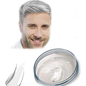 HTRUIYATY Hair Colour Cera, acconciatura opaca naturale per la festa.Cosplay, Halloween (bianco)