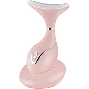 VRAIKO Iris Massaggiatore per Collo e Viso,Strumento di Sculpting Faciale con Base di Ricarica,Massaggio Microcorrente per SollevamentoLED Triple-Action e Termico per Migliore Assorbimento