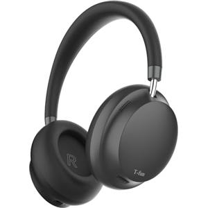 T-fun NC45 Cuffie Over-ear con Cancellazione Attiva del Rumore,Bassa Latenza,Bluetooth 5.3,Personalizza EQ con App,Modalità Multiple,Batteria fino a 65h,Connessione Multipunto