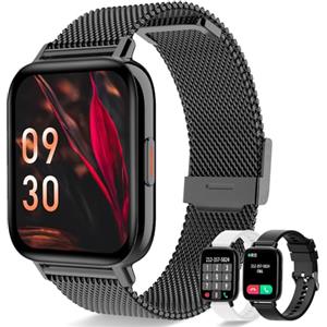 Erkwei Smartwatch Donna Orologio Chiamate e WhatsApp Smart Watch con Contapassi, Notifiche Messaggi, Cardiofrequenzimetro, Sonno, SpO2, Fitness Tracker con 8 Sportivo, Orologio Sportivo per Android iOS