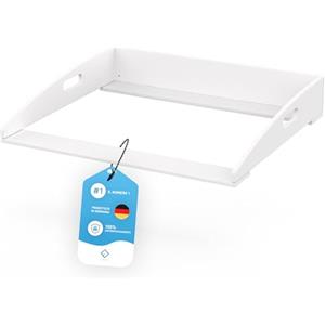 FLIPLINE Hemnes HappyBaby - Fasciatoio bianco [85 x 75 x 13 cm] cassettiera - con 2 livelli di sicurezza su parete e cassettiera - 100% sicuro