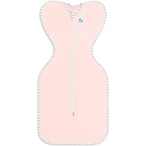 Love To Dream Swaddle Up Lite, Medium (6-8.5kg), tessuto ultraleggero per temperature calde (24-27°C), posizione braccia in alto, fascia per bambini, doppia cerniera per un facile cambio pannolino,