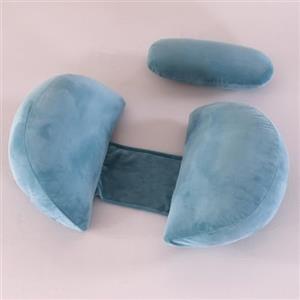 SHANNA Cuscino Gravidanza per Dormire, Cuscino allattamento e Gravidanza, NUOVO Cuscino Comfort Regolabile per Tutto Il Corpo, Maternità e Cuscino Supporto, Fodera Rimovibile e Lavabile (Azul)