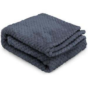 Nobleza Morbida Coperta in Pile per Cani e Gatti. Confezione, Color Grigio, Misure 100 * 80
