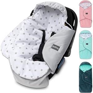 Bellochi Growing in style Bellochi Coperta Ovetto Neonato - Sacco Neonato Invernale e Estivo - Universale per Ovetto Passeggino Buggy o Seggiolino Auto per Maxi-Cosi Römer o Cybex - Nunki Star