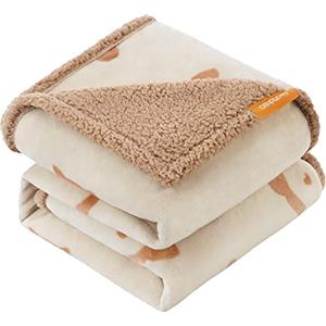 Feandrea Coperta Impermeabile per Cani, Coperta Animali Domestici in Sherpa per Cani di Media e Grande Taglia, Gatti, 152 x 127 cm, XL, Coprisedile Reversibile Lavabile in Lavatrice, Beige PPB060K01