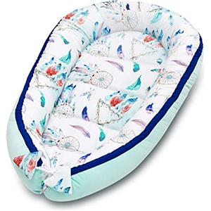 Bellochi Growing in style Bellochi Riduttore Lettino per Neonato, Riduttore per Culla - Antisoffoco, Cotone - Cuscino Riduttore, Cocoon a Baby, Baby Nest - 90 x 60 cm Cozy Dream