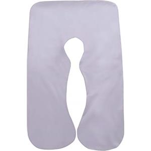 SHANNA Federa per Il Corpo in Gravidanza, Fodera per Cuscino di maternità in Cotone a Forma di U 80 * 155 cm (Grigio)