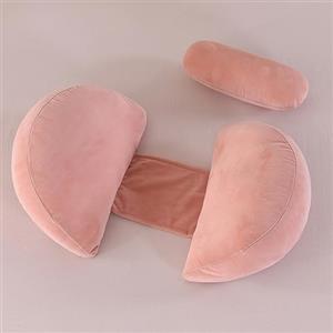 SHANNA Cuscino Gravidanza per Dormire, Cuscino allattamento e Gravidanza, NUOVO Cuscino Comfort Regolabile per Tutto Il Corpo, Maternità e Cuscino Supporto, Fodera Rimovibile e Lavabile (Rosa)