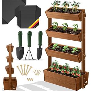 KESSER® Fioriera Verticale Premium - Cassetta per i Fiori - vasi per Fiori e Piante - fioriera per Letti di Verdura ed Erbe aromatiche - orto Verticale - Giardino Verticale