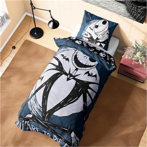 Disney Stitch Set Copripiumino e Federa, Accessori Camera da Letto, Singola o Doppia (Nero Jack Singolo)
