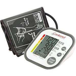 ENHANCE CARDIOMED Misuratore di Pressione da Braccio, Sfigmomanometro da Braccio Pressione Arteriosa Misurazione Automatic 2 x 60 Memorie (Display Piccolo)