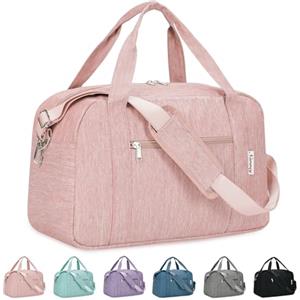 Narwey Borsa da Viaggio 45x36x20 Easyjet Bagaglio a Mano Cabina Aereo Borsone da Viaggio Pieghevole Borsa Palestra Borsa Weekend 25L (Rosa)