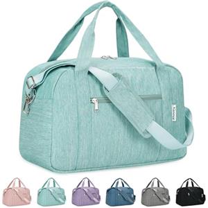 Narwey Borsa da Viaggio 45x36x20 Easyjet Bagaglio a Mano Cabina Aereo Borsone da Viaggio Pieghevole Borsa Palestra Borsa Weekend 25L (Verde Menta)