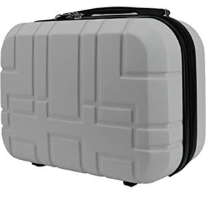 R.Leone Valigia da 1 pezzo Fino a Set 4 Trolley Rigido grande, medio, bagaglio a mano e beauty case 8 ruote in ABS 611 (XS Borsetta Beauty Case, Bianco)