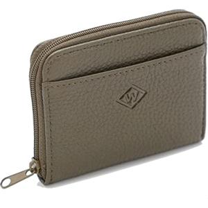 Van Der Rich ® - Piccolo Portafoglio Pelle con portachiavi - Donna (Taupe)
