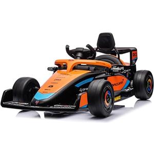 Mondial Toys Macchina Elettrica per Bambini McLaren F1 da corsa 12v Full Optional con Sedile in Pelle - Auto Elettrica Formula 1 per Bambini con Telecomando