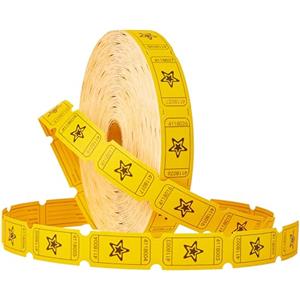 KreativeKraft Set Gioco Bingo o Accessori Tombola Fiches Cartelle Tombola Riffa Biglietti Contatori Pennarelli Bingo per Bambini e Adulti (Lotteria Gialla)
