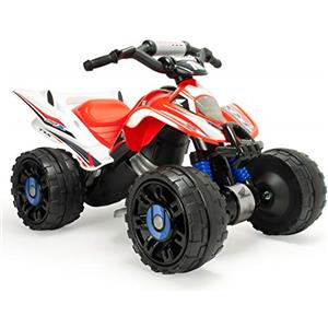 INJUSA - Quad Elettrico per Bambini da 3 a 5 Anni Honda ATV | Moto Elettrica Bambini con Pedale Acceleratore | Retromarcia | Freno Elettrico | 6 km/h | Colore Rosso