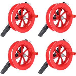 YouXiaor 4PCS Bobina di Filo per Aquilone,Manico per Aquiloni con 100m Corda,Aquilone Rocchetto in Plastica Linea di Aquiloni Accessori di Bobine per attività all'aperto de Famiglie e Squadre
