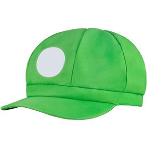 Aomig Mario Costume Accessories, Mario-Bros Accessori Cartoon Cappello da Baseball, Luigi-Bros Costume Accessorio per Adulti, Berretto da Baseball Anime per Carnevale e Cosplay(A-Rosso)