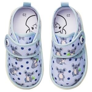 Dedoles Pantofole Donna Uomo & Bambini Ciabatte Memory Foam con tanti Design Unicorno Gatti Caffè Musica Regalo, colore: Blu, disegno: Amico koala, taglia: 27
