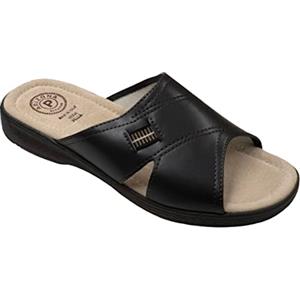 Patrizia Azzi ARIZONA CIABATTE UOMO MADE IN ITALY SOTTOPIEDE IN VERA PELLE TOMAIA INCROCIATA (T.MORO, Sistema Taglie Calzature EU, Adulto, Numero, Media,