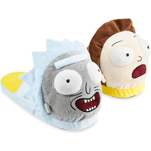 RICK AND MORTY Pantofole Uomo - Ciabatte Uomo Invernali Antiscivolo Divertenti Peluche 38-45 - Slippers Calde da Casa Gadget Regalo (Multicolore, 40-41 EU)