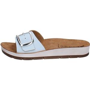 inblu Ciabatte Basse a Fascia Maxi Fibbia, Sandali Donna, Azzurro, 35 EU