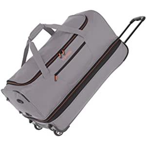 travelite borsone da viaggio con ruote, valigia trolley grande, volume espandibile, BASICS, valigia morbida arrotolabile, 70 cm, 98-119 litri