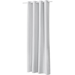 WOLTU Tenda Oscurante Opaca Termica Isolante per Finestre Soggiorno Tenda da Sole con Occhielli in Metallo Inossidabile per Camera da Letto 1 Pannello Bianca 135x225cm