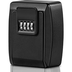 Faneam Grande Cassetta Sicurezza Chiavi Combinazione a 4 Cifre, Key Box Impermeabile Cassaforte per Esterno Portachiavi Muro per Casa Garage