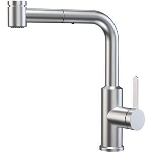 CECIPA Rubinetto Cucina con Doccetta Estraibile di 40CM, Miscelatore Cucina con Doccetta Estraibile y 2 Modalità di Getto, Rubinetto Lavello Cucina Girevole 360°, Miscelatore Lavello Cucina Inox