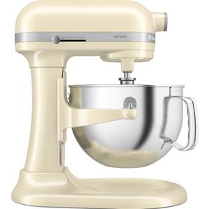 KitchenAid Robot da Cucina - Artisan - Robot da cucina multifunzione con ciotola sollevabile - Con 5 accessori - 5,6L - Crema