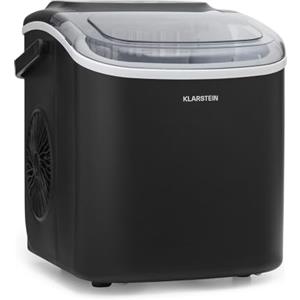Klarstein Macchina Ghiaccio 1.3L, Macchina del Ghiaccio Professionale, Fabbricatore Ghiaccio Secco Alimentare 12kg, Cubetti di Grandi Piccole Dimensioni, Macchina Ghiaccio Casa Autopulente Cocktail