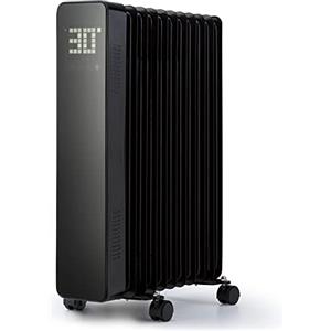 Klarstein Stufa Elettrica Basso Consumo, Termosifone Elettrico Silenzioso 2500W, Radiatore ad Olio Indipendente e Portatile, Termosifone ad Olio con Telecomando, Wifi/App, Termostato e Cavo da 1.45 m
