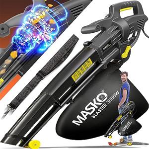 MASKO® Aspiratore elettrico per foglie 3in1 Elettrico 3000W 45L Soffiatore per foglie Triturafoglie