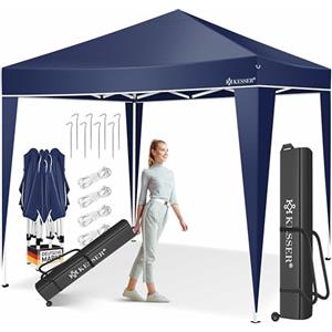 KESSER® Gazebo 3x3m | Impermeabile | incl. Custodia | Sistema Pop-up a Scatto | Protezione UV 50+ | Padiglione Pieghevole | Tenda da Giardino | Tenda per Eventi | montanti di Metallo