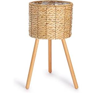 Paco Home Vaso Portavaso Grande Fioriera Interni Set Vaso Per Piante Vimini Intrecciato Fiori Legno Pellicola, Colore:Natura, Set:3pcs Set/Design 2