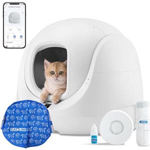 Catlink Baymax Lettiera Gatto Autopulente, Controlla la salute del gatto, Adatto per gatti da 1,5 a 10 kg, Non disponibile sotto 1,5 kg, per più gatti