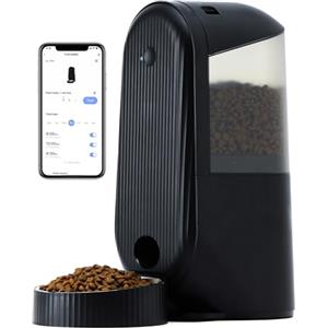 FUKUMARU Distributore Automatico Cibo Cani e Gatti, 4L Dispenser Crocchette per Animali Domestici, Supporto Pasti Fai da te e Controllo Temporizzato WiFi