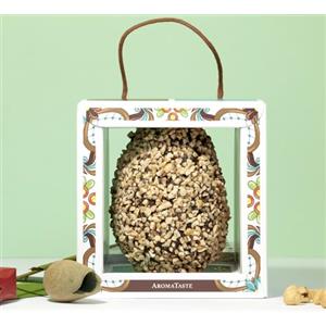 Aromataste Uovo di Pasqua Artigianale alla Liquirizia | Cioccolato Fondente | Nocciole di Giffoni | Confezione Regalo | Edizione Limitata | 300 g