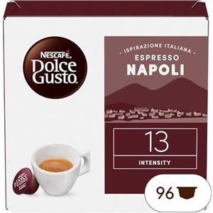 NESCAFÉ DOLCE GUSTO NESCAFÉ DOLCE GUSTO Espresso Napoli Caffè, 6 Confezioni da 16 Capsule (96 Capsule Compatibili Nescafé Dolce Gusto)