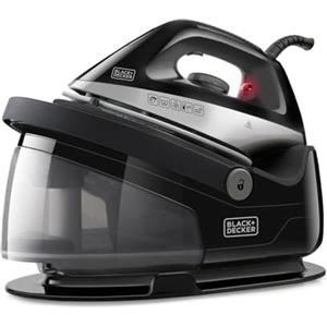 BLACK+DECKER BXSS2200E - Ferro da stiro a caldaia, 5 bar, sistema di ricarica illimitata, colpo di vapore 120g/min, piastra in ceramica, si scalda in 1 minuto, filtro anticalcare